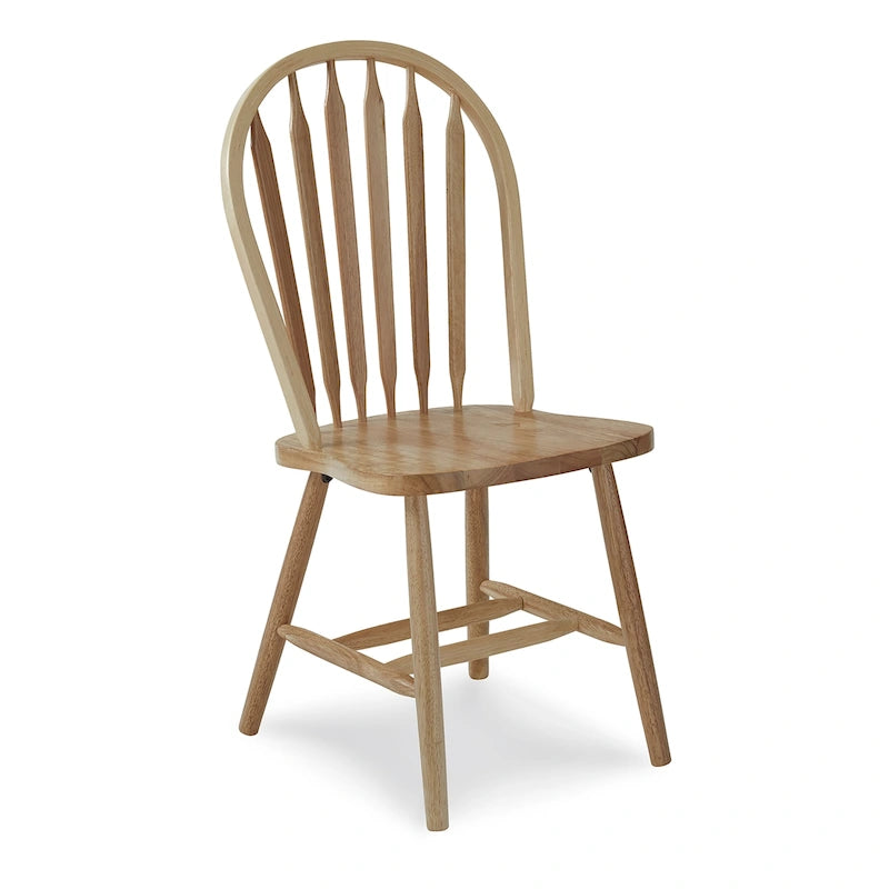 Windsor Arrowback Solid Parawood Dining Chair Classic Hardwood Design