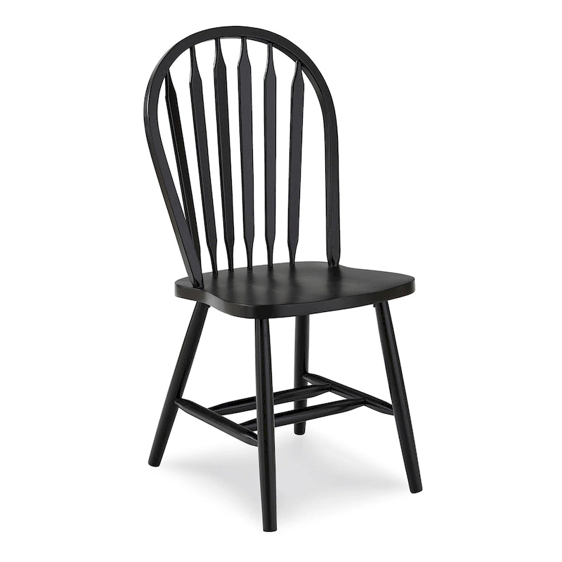 Cadeira de Refeição Windsor Arrowback Sólida em Madeira Parawood Design Clássico em Madeira Maciça