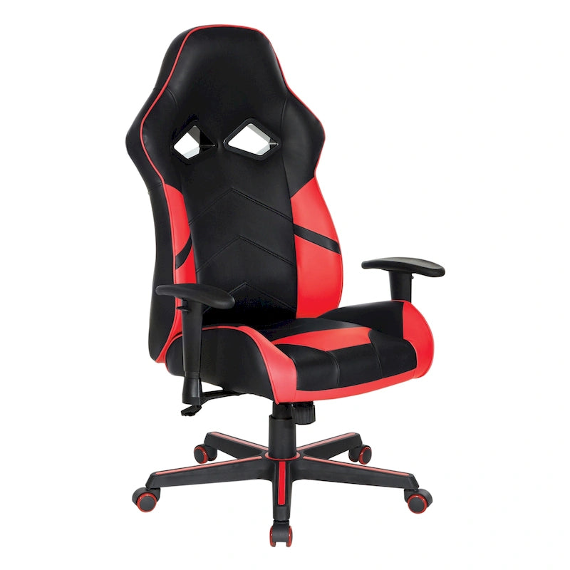 Vapor Gaming Chair Faux Leather Lumbar Support 360 Rotation Pneumatic