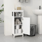 Single Door Bathroom Storage Cabinet MDF with Adjustable Shelf